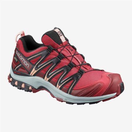 Salomon XA PRO 3D GTX W Womens Hiking Shoes Red UK MHND